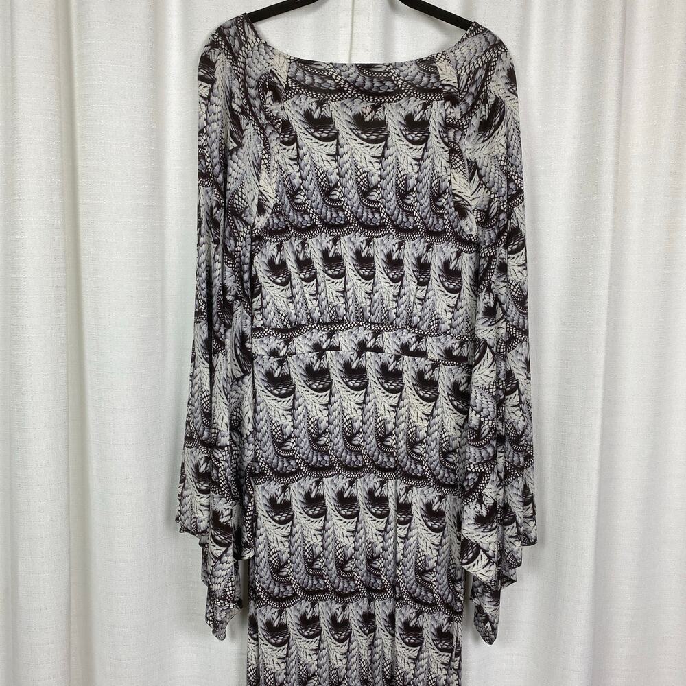 Anthropologie Leifsdottir Black Python Kimono Sle… - image 9